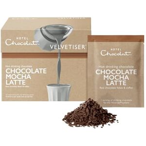 Hotel Chocolat Chocolate Mocha Latte Hot Chocolate Sachets Luxury Chocolate Flakes Pack of 10 Single-Serve Sachets, 310g Suitable for Vegetarians Hotel Chocolat Chocolate Mocha Latte Hot Chocolate Sachets Luxury Chocolate Flakes Pack of 10 Single-Serve Sachets, 310g Suitable for Vegetarians