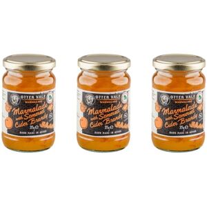 Otter Vale Marmalade with Somerset Cider Brandy, orange fruit and a splash of regional brandy, hand-made in Devon, gluten-free, 315g glass jar x 3 Otter Vale Marmalade with Somerset Cider Brandy, orange fruit and a splash of regional brandy, hand-made in Devon, gluten-free, 315g glass jar x 3