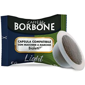 CAFFÈ BORBONE Light Coffee Blend, 50% less caffeine than the Blue Blend 100 Capsules Compatible with Bialetti®* Coffee Machines CAFFÈ BORBONE Light Coffee Blend, 50% less caffeine than the Blue Blend 100 Capsules Compatible with Bialetti®* Coffee Machines