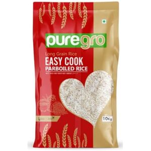 Puregro Easy Cook Rice Aromatic Long Grain Premium Quality Perfect for Fluffy and Flavourful Quick Cooking Ideal for Jollof Rice Paraboiled 10kg Puregro Easy Cook Rice Aromatic Long Grain Premium Quality Perfect for Fluffy and Flavourful Quick Cooking Ideal for Jollof Rice Paraboiled 10kg