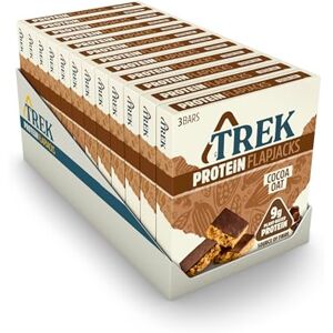 JB's TREK Cocoa Chocolate Flavour Topped Oat Protein Flapjacks, 150 g, Pack of 12 JB's TREK Cocoa Chocolate Flavour Topped Oat Protein Flapjacks, 150 g, Pack of 12