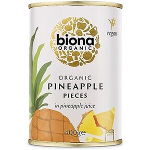 Biona Organic Pineapple Pieces in Pineapple Juice 400 g (Pack of 6) Biona Organic Pineapple Pieces in Pineapple Juice 400 g (Pack of 6)