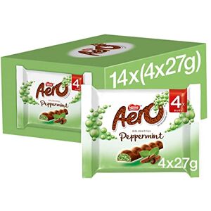 Aero Peppermint Milk Chocolate Bar Multipack, 14x4 x 27 g Bars- Total 57 Aero Peppermint Milk Chocolate Bar Multipack, 14x4 x 27 g Bars- Total 57