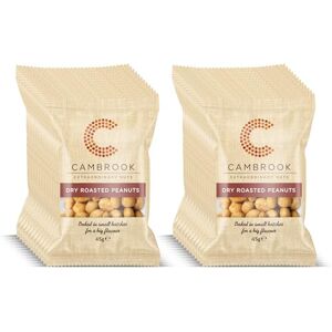 C Cambrook Extraordinary Nuts Cambrook Dry Roasted Peanuts, 45g Bags, Pack of 24 C Cambrook Extraordinary Nuts Cambrook Dry Roasted Peanuts, 45g Bags, Pack of 24