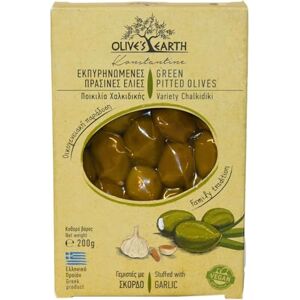 Olive's Earth Olive’s Earth Greek Green Pitted Olives Stuffed with Garlic, Chalkidiki Variety 4 x 200g (800g) Natural Greek Olives Preservative-Free Vegan Snack & Mediterranean Appetiser Olive's Earth Olive’s Earth Greek Green Pitted Olives Stuffed with Garlic, Chalkidiki Variety 4 x 200g (800g) Natural Greek Olives Preservative-Free Vegan Snack & Mediterranean Appetiser