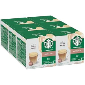 STARBUCKS Caffè Latte by NESCAFÉ Dolce Gusto, Creamy Milk Coffee, 100% Arabica Beans, 72 Caffè Latte Pods (6 packs) STARBUCKS Caffè Latte by NESCAFÉ Dolce Gusto, Creamy Milk Coffee, 100% Arabica Beans, 72 Caffè Latte Pods (6 packs)