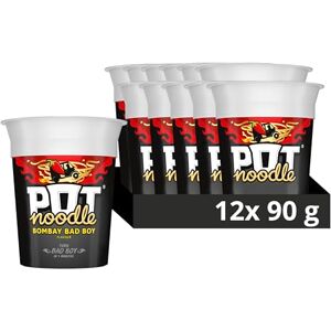 Pot Noodle Bombay Bad Boy Vegetarian Instant Snack Quick To Make Noodles 90 G 12 Pack Pot Noodle Bombay Bad Boy Vegetarian Instant Snack Quick To Make Noodles 90 G 12 Pack