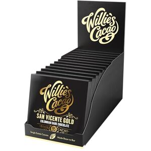 Willie's Cacao 95% San Vicente Dark Chocolate bar 40g x 12 Soft fruit notes Single estate Colombian cocoa Vegan Artisan made Willie's Cacao 95% San Vicente Dark Chocolate bar 40g x 12 Soft fruit notes Single estate Colombian cocoa Vegan Artisan made