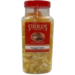 STOCKLEY'S SINCE 1918 Stockley's PINEAPPLE CUBES Sweets Jar Bulk Buy 2.73 kg Old Fashioned Sweet Shop Weigh Out Jar with Lid STOCKLEY'S SINCE 1918 Stockley's PINEAPPLE CUBES Sweets Jar Bulk Buy 2.73 kg Old Fashioned Sweet Shop Weigh Out Jar with Lid