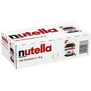 Nutella Hazelnut Chocolate Spread Single Serve Mini Cups, Unique Recipe for a Smooth Texture and an Unmistakable Taste, Pack of 120 x 15g Nutella Hazelnut Chocolate Spread Single Serve Mini Cups, Unique Recipe for a Smooth Texture and an Unmistakable Taste, Pack of 120 x 15g