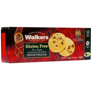 Walker's Shortbread Gluten Free Chocolate Chip Rounds – Traditional Scottish Butter Biscuits, 140 g (Pack of 12) Walker's Shortbread Gluten Free Chocolate Chip Rounds – Traditional Scottish Butter Biscuits, 140 g (Pack of 12)