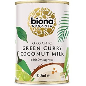 Biona Organic Green Curry Coconut Milk 400ml, Pack of 6 Dairy Free, Naturally Vegan Blended with Chilli and Lemongrass Pressed from Coconut Kernels Vegan -BPA free can Biona Organic Green Curry Coconut Milk 400ml, Pack of 6 Dairy Free, Naturally Vegan Blended with Chilli and Lemongrass Pressed from Coconut Kernels Vegan -BPA free can