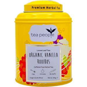 Tea People Organic Vanilla Rooibos Loose Tea Caddy 125g Tea People Organic Vanilla Rooibos Loose Tea Caddy 125g