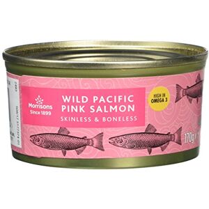 Morrisons Skinless and Boneless Pink Salmon, 170 g, Pack of 12 Morrisons Skinless and Boneless Pink Salmon, 170 g, Pack of 12