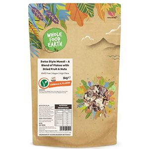 Wholefood Earth Swiss Style Muesli A Blend of Flakes with Dried Fruit and Nuts 3 kg GMO Free High Fibre Wholefood Earth Swiss Style Muesli A Blend of Flakes with Dried Fruit and Nuts 3 kg GMO Free High Fibre