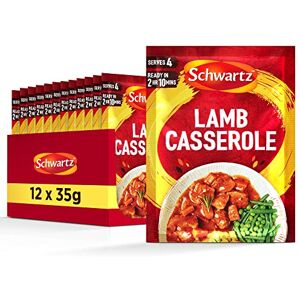 Schwartz Classic Lamb Casserole Recipe Mix 35 G Pack of 12 No Artificial Colours or Flavourings No Added Preservatives or MSG Suitable for Vegetarians Schwartz Classic Lamb Casserole Recipe Mix 35 G Pack of 12 No Artificial Colours or Flavourings No Added Preservatives or MSG Suitable for Vegetarians