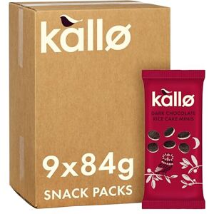 Kallo Dark Chocolate Mini Rice Cakes, 9 x 84g Kallo Dark Chocolate Mini Rice Cakes, 9 x 84g