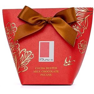 Rita Farhi Cocoa Dusted Milk Chocolate Pecans in Gift Box with Bow, 130g Rita Farhi Cocoa Dusted Milk Chocolate Pecans in Gift Box with Bow, 130g