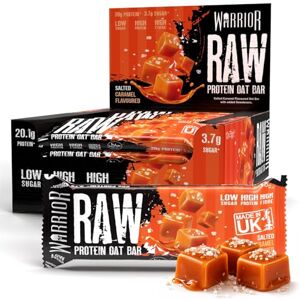 Warrior RAW Protein Bars 12 x 75g – 20g High Protein Bar, Low Sugar High Fibre Oat Protein Flapjack – Protein Snacks, Meal Replacement Bars (Salted Caramel) Warrior RAW Protein Bars 12 x 75g – 20g High Protein Bar, Low Sugar High Fibre Oat Protein Flapjack – Protein Snacks, Meal Replacement Bars (Salted Caramel)