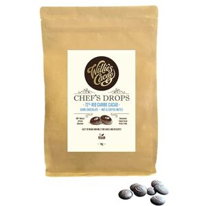 Willie's Cacao Rio Caribe 72% Dark Chocolate Chef's Drops 1kg Couverture chocolate with coffee, nutty notes For cooking & baking Vegan Willie's Cacao Rio Caribe 72% Dark Chocolate Chef's Drops 1kg Couverture chocolate with coffee, nutty notes For cooking & baking Vegan