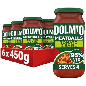 Dolmio Bolognese Meatball Tomato and Basil Pasta Sauce Jar, Bulk Multipack 6 x 450g Dolmio Bolognese Meatball Tomato and Basil Pasta Sauce Jar, Bulk Multipack 6 x 450g