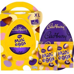 Cadbury Mini Eggs Extra Large Chocolate Easter Egg, Includes 2 Bags, Easter Gift, 238 g (Pack of 1) Cadbury Mini Eggs Extra Large Chocolate Easter Egg, Includes 2 Bags, Easter Gift, 238 g (Pack of 1)