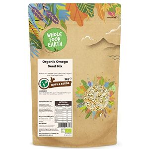 Wholefood Earth Organic Omega Seed Mix 3 kg A Blend of 4 Seed Mix Raw GMO Free Vegan High Fibre High Protein Certified Organic Wholefood Earth Organic Omega Seed Mix 3 kg A Blend of 4 Seed Mix Raw GMO Free Vegan High Fibre High Protein Certified Organic