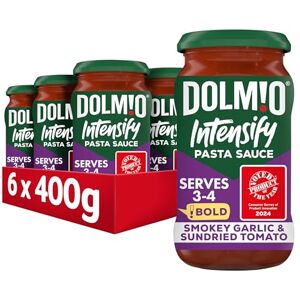 Dolmio Intensify Bold Smokey Garlic & Sundried Tomato Pasta Sauce Jar, Bulk Multipack 6 x 400g Dolmio Intensify Bold Smokey Garlic & Sundried Tomato Pasta Sauce Jar, Bulk Multipack 6 x 400g