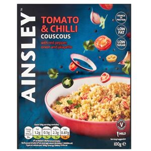 Ainsley Harriott Tomato & Chilli Couscous 100g, Simple Meal Solution, Healthy Lunch, Bulk Pack Mutlipack, Pack of 12 x 100g Ainsley Harriott Tomato & Chilli Couscous 100g, Simple Meal Solution, Healthy Lunch, Bulk Pack Mutlipack, Pack of 12 x 100g