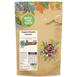 Wholefood Earth Organic Paleskin Peanuts 2kg Raw Sundried GMO Free Vegan High Fibre Source of Protein Certified Organic Wholefood Earth Organic Paleskin Peanuts 2kg Raw Sundried GMO Free Vegan High Fibre Source of Protein Certified Organic