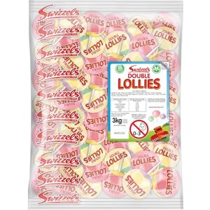 Swizzels Double Lollies Sweets, 3kg Bulk Bag of Lollipops, Multipack of Vegan Lollies Swizzels Double Lollies Sweets, 3kg Bulk Bag of Lollipops, Multipack of Vegan Lollies