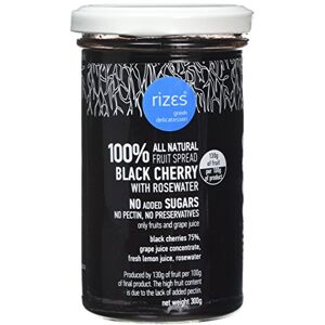 Rizes Greek Delicatessen 100% Black Cherry Fruit Spread with Rose Water – 2 x 300g No Added Sugar, No Preservatives, No Artificial Colors or Flavors Natural Greek Spread Rizes Greek Delicatessen 100% Black Cherry Fruit Spread with Rose Water – 2 x 300g No Added Sugar, No Preservatives, No Artificial Colors or Flavors Natural Greek Spread
