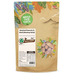 Wholefood Earth Roasted Peanuts in Shell (Monkey Nuts) 2 kg GMO Free High Fibre Source of Protein Wholefood Earth Roasted Peanuts in Shell (Monkey Nuts) 2 kg GMO Free High Fibre Source of Protein