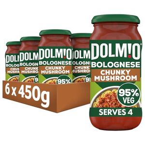 Dolmio Bolognese Chunky Mushroom Pasta Sauce Jar, Bulk Multipack 6 x 450g Dolmio Bolognese Chunky Mushroom Pasta Sauce Jar, Bulk Multipack 6 x 450g