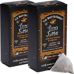 The Busy Botanist Tum Ease Herbal Tea Bags Peppermint Tea with Ginger & Chamomile Caffeine Free, Decaffeinated 2 x 15 Loose Leaf Tea Bags by The Busy Botanist Tum Ease Herbal Tea Bags Peppermint Tea with Ginger & Chamomile Caffeine Free, Decaffeinated 2 x 15 Loose Leaf Tea Bags by