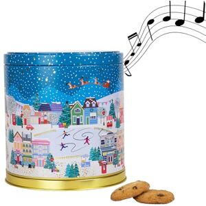 The Silver Crane co. Merry Little Christmas Musical Carousel Gift Set Christmas Biscuits Tin, Novelty Musical Biscuit Tins with Mini Chocolate Chip Cookies Luxury Biscuits Gifts for Women and Men The Silver Crane co. Merry Little Christmas Musical Carousel Gift Set Christmas Biscuits Tin, Novelty Musical Biscuit Tins with Mini Chocolate Chip Cookies Luxury Biscuits Gifts for Women and Men