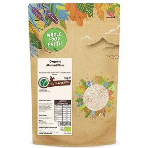 Wholefood Earth Whole Food Earth® Organic Almonds Flour – 1 kg Raw GMO Free High Fibre Source of Protein Certified Organic Wholefood Earth Whole Food Earth® Organic Almonds Flour – 1 kg Raw GMO Free High Fibre Source of Protein Certified Organic