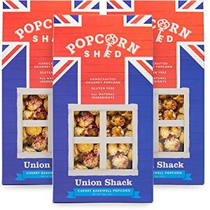 Popcorn Shed 3 x Cherry Bakewell Gourmet s, Caramel Almond Flavoured Popcorn with Real Cherry Pieces 3 x 80g, Popcorn Gift Blue Popcorn Shed 3 x Cherry Bakewell Gourmet s, Caramel Almond Flavoured Popcorn with Real Cherry Pieces 3 x 80g, Popcorn Gift Blue