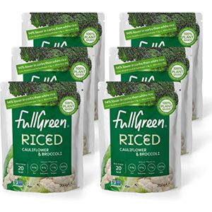 Fullgreen , Riced Cauliflower and Broccoli, 100% Veg, shelf-stable, no preservatives, vegan, keto and 87% lower-carbs than rice! case of 6x 200g pouches made in the UK Fullgreen , Riced Cauliflower and Broccoli, 100% Veg, shelf-stable, no preservatives, vegan, keto and 87% lower-carbs than rice! case of 6x 200g pouches made in the UK
