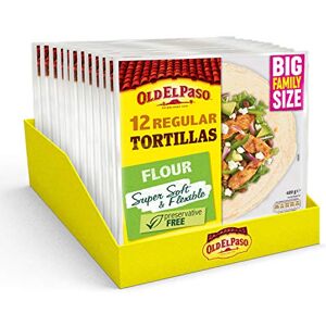 Old El Paso Regular Super Soft Flour Tortillas Family Pack 489g (Pack of 8) Old El Paso Regular Super Soft Flour Tortillas Family Pack 489g (Pack of 8)
