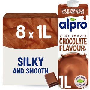 Alpro Chocolate Soya Drink Plant-Based Long Life Dairy Free & Lactose Free Milk Alternative 1L (Pack of 8) Alpro Chocolate Soya Drink Plant-Based Long Life Dairy Free & Lactose Free Milk Alternative 1L (Pack of 8)