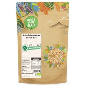 Wholefood Earth Organic Long Grain Brown Rice 3kg GMO Free Vegan Source of Fibre Certified Organic Wholefood Earth Organic Long Grain Brown Rice 3kg GMO Free Vegan Source of Fibre Certified Organic