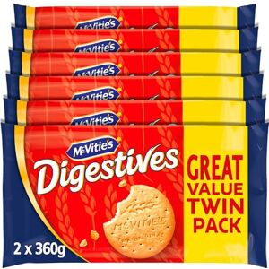 McVitie's Digestives The Original Biscuits, Twin Pack, 2 x 360 g (6 Pack) McVitie's Digestives The Original Biscuits, Twin Pack, 2 x 360 g (6 Pack)
