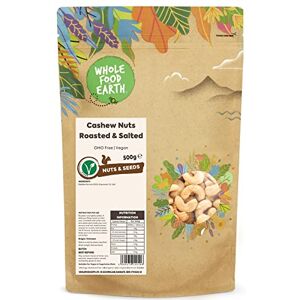 Wholefood Earth Roasted and Salted Cashew Nuts, 500 g Wholefood Earth Roasted and Salted Cashew Nuts, 500 g