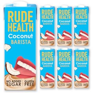 Rude Health 6 x 1 Litre Coconut Barista Drink, Dairy Free, 100% Natural Drink, No Added Sugar, Healthy & Vegan Milk, Lactose Free Milk, No Additives, Gluten Free, Recyclable Packaging Rude Health 6 x 1 Litre Coconut Barista Drink, Dairy Free, 100% Natural Drink, No Added Sugar, Healthy & Vegan Milk, Lactose Free Milk, No Additives, Gluten Free, Recyclable Packaging