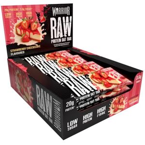 Warrior Raw Protein Bars – 12 x 75g High Protein Snack – High Fibre, Low Sugar – Ideal Meal Replacement or Healthy Nutrition Energy Snacks Oat Bar Flapjacks – UK Made (Strawberry Cheesecake) Warrior Raw Protein Bars – 12 x 75g High Protein Snack – High Fibre, Low Sugar – Ideal Meal Replacement or Healthy Nutrition Energy Snacks Oat Bar Flapjacks – UK Made (Strawberry Cheesecake)