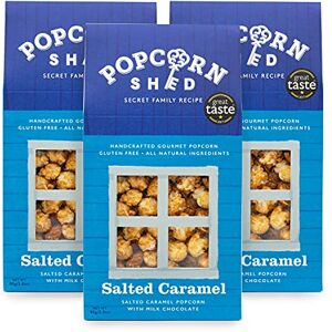 Popcorn Shed Salted Caramel Gourmet Popcorn (3 x 80g) Salted Caramel with Belgian Milk Chocolate, Easy & Low Calorie Snack, Perfect for Parties, Movie Nights & Gifting Popcorn Shed Salted Caramel Gourmet Popcorn (3 x 80g) Salted Caramel with Belgian Milk Chocolate, Easy & Low Calorie Snack, Perfect for Parties, Movie Nights & Gifting
