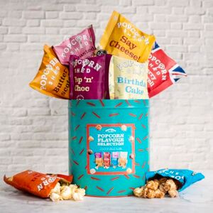 Popcorn Shed Gourmet Popcorn Selection Gift Tin, 8 Popcorn Flavours in Portion Sized Snack Packs, Ultimate Foodie Gift for Snack Lovers Popcorn Shed Gourmet Popcorn Selection Gift Tin, 8 Popcorn Flavours in Portion Sized Snack Packs, Ultimate Foodie Gift for Snack Lovers