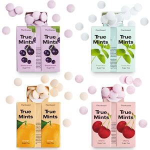 True Gum True Mints Mixed Flavours (12-pack) Sugar Free Mints Xylitol Mints Fruit Pastilles Sugar Free & Plantbased Travel Sweets with Natural Flavours True Gum True Mints Mixed Flavours (12-pack) Sugar Free Mints Xylitol Mints Fruit Pastilles Sugar Free & Plantbased Travel Sweets with Natural Flavours