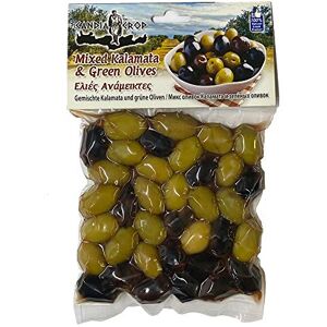 Candia Crop Mixed Kalamata & Green Olives 200g (Pack of 5) – Authentic Greek Whole Olives in Brine, 100% Natural Product of Greece Candia Crop Mixed Kalamata & Green Olives 200g (Pack of 5) – Authentic Greek Whole Olives in Brine, 100% Natural Product of Greece